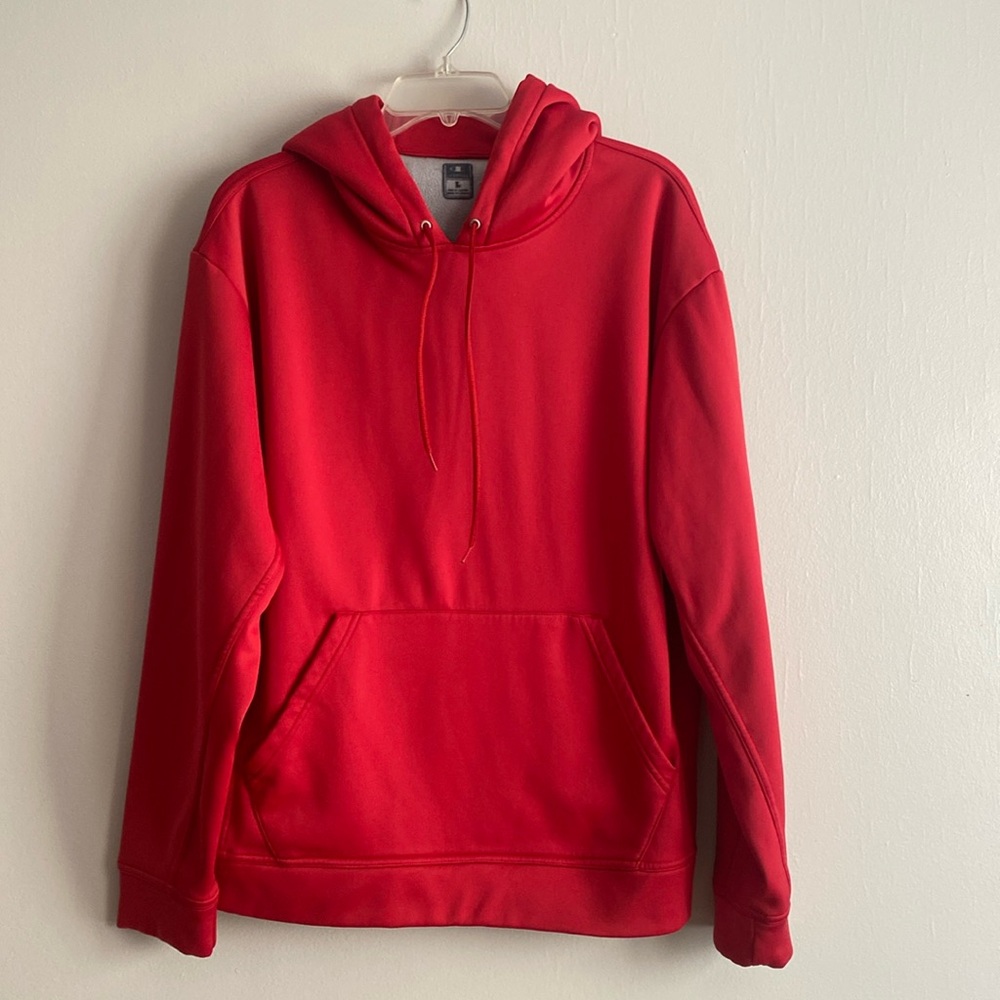 Men's red hoodie size L